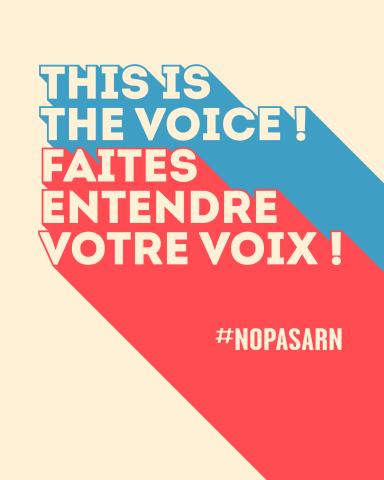 nopasarn the voice votre voix