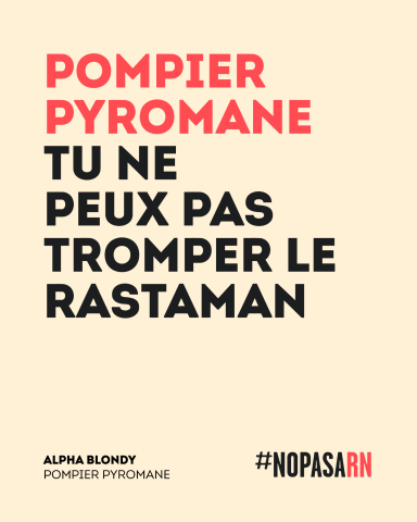 nopasarn alpha blondy pompier pyromane